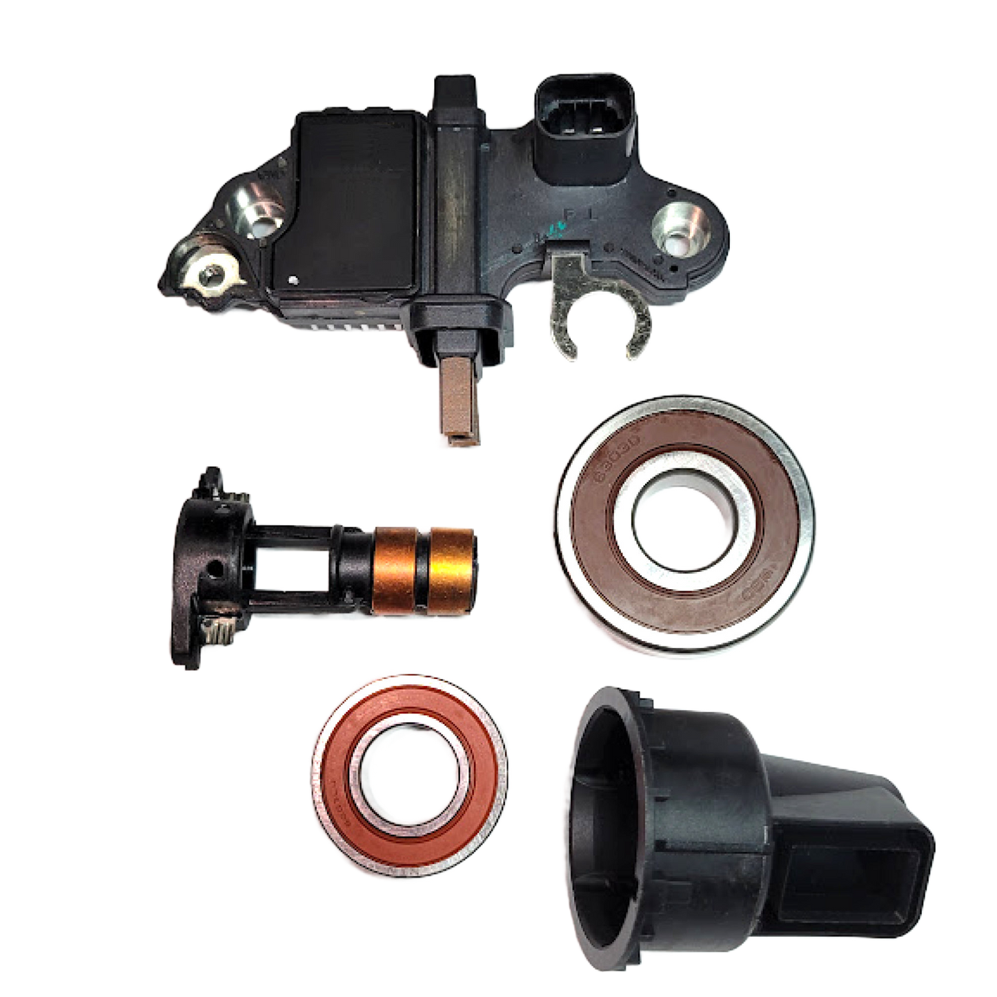 Alternator Kit Regulator Bearings Sliprings for 2005-2007 Sliverado Avalanche Tahoe with Bosch
