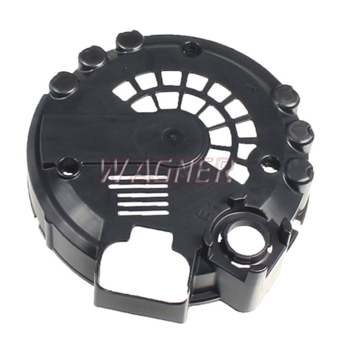Alternator Rear Rectifier Cover, Plastic, 125mm OD // Ref#s 2619770, 2606843, W012-84N, 28342, 8408177, 8408202