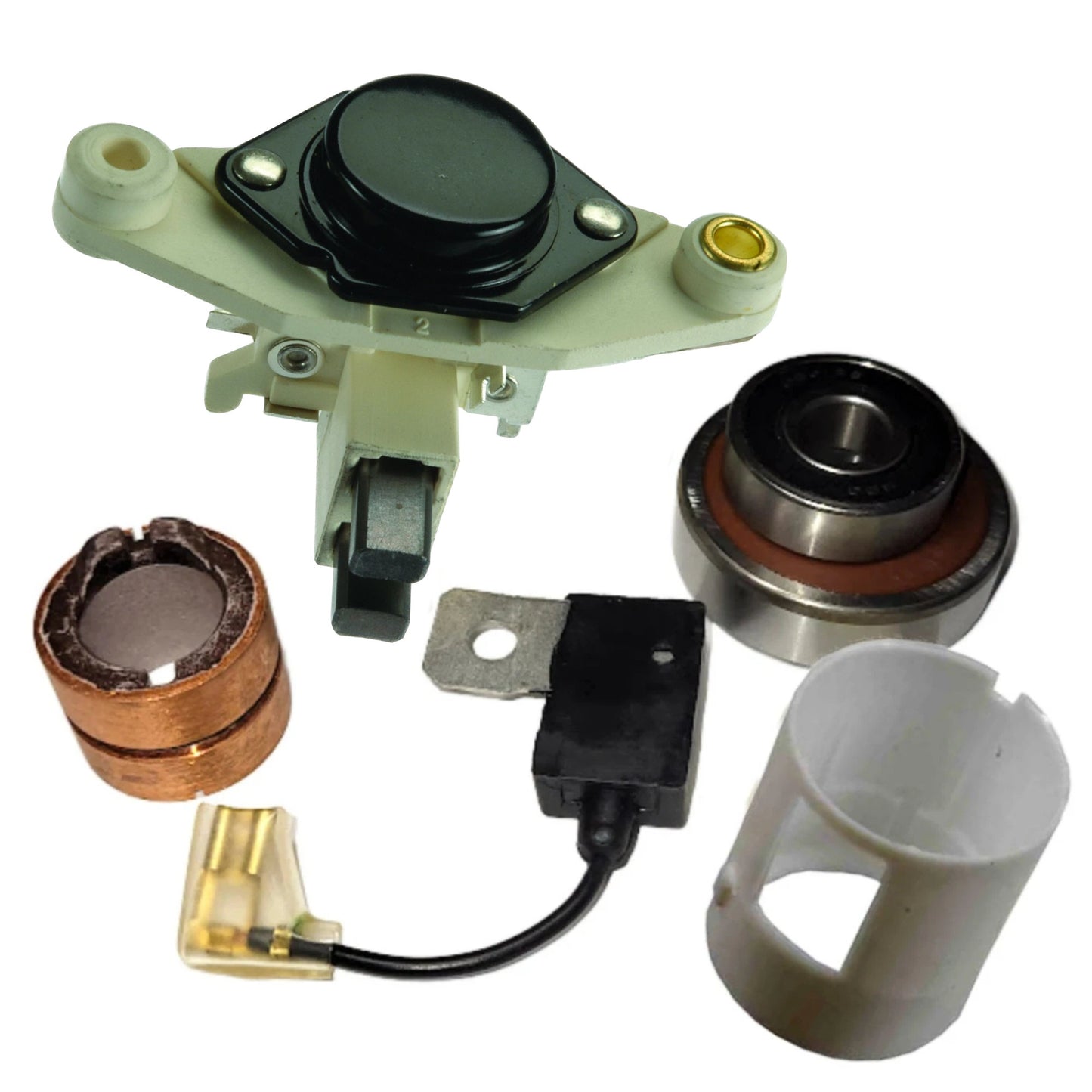 Alternator Rebuild Kit Mercedes 1986-1993 External Fan 190 300 with 70 Amp Bosch - 14820RK-A Bosch 0120488126, 0120489325, 0120489326, 0120489327, 0120489328, 0120489329, 0120489330