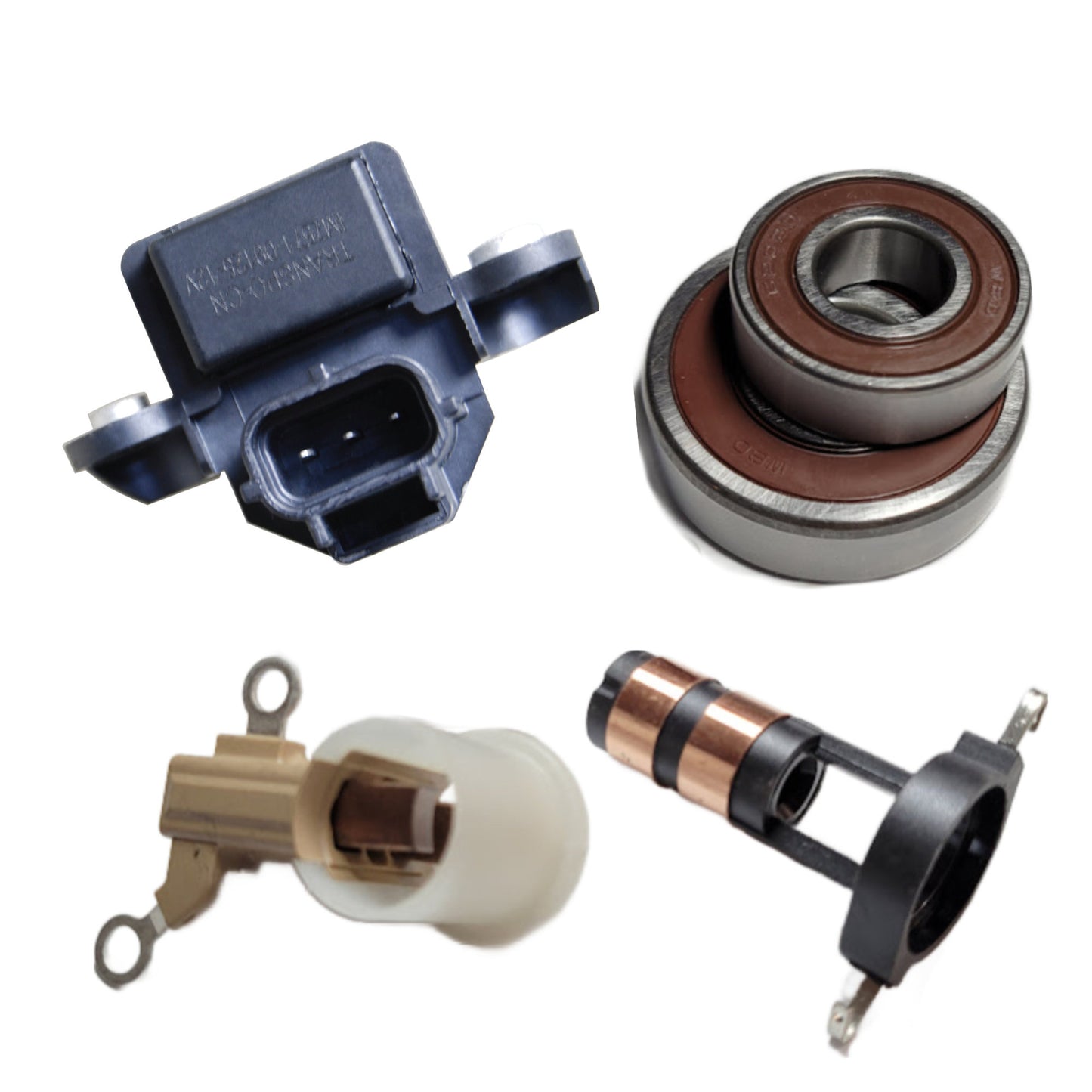 Alternator Repair Rebuild Kit for Ford Edge, Fusion & Lincoln MKX, Nautilus (2.7L / 3.0L) | Fits Mitsubishi 210A & Replaces Lester 11926