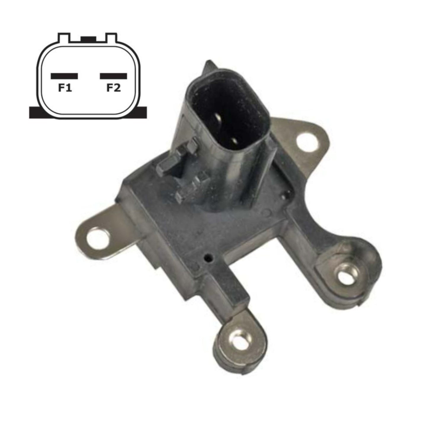 Capacitor Terminal Block, for Denso Externally Regulated, 2 Terminal F1-F2 - Replaces Denso 126220-0180 / Other: TB-ND097, TB-ND97, 170-52002, W115-49, 211-603, 26551, 99901004 - INP421