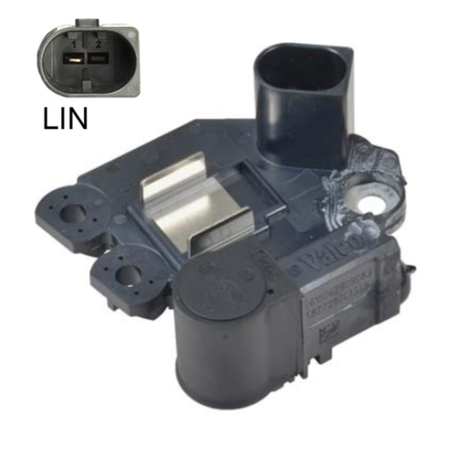 OEM Valeo Voltage Regulator with Brushes Audi Q7 599238 // Valeo 599238, 2618062B, 059903803P