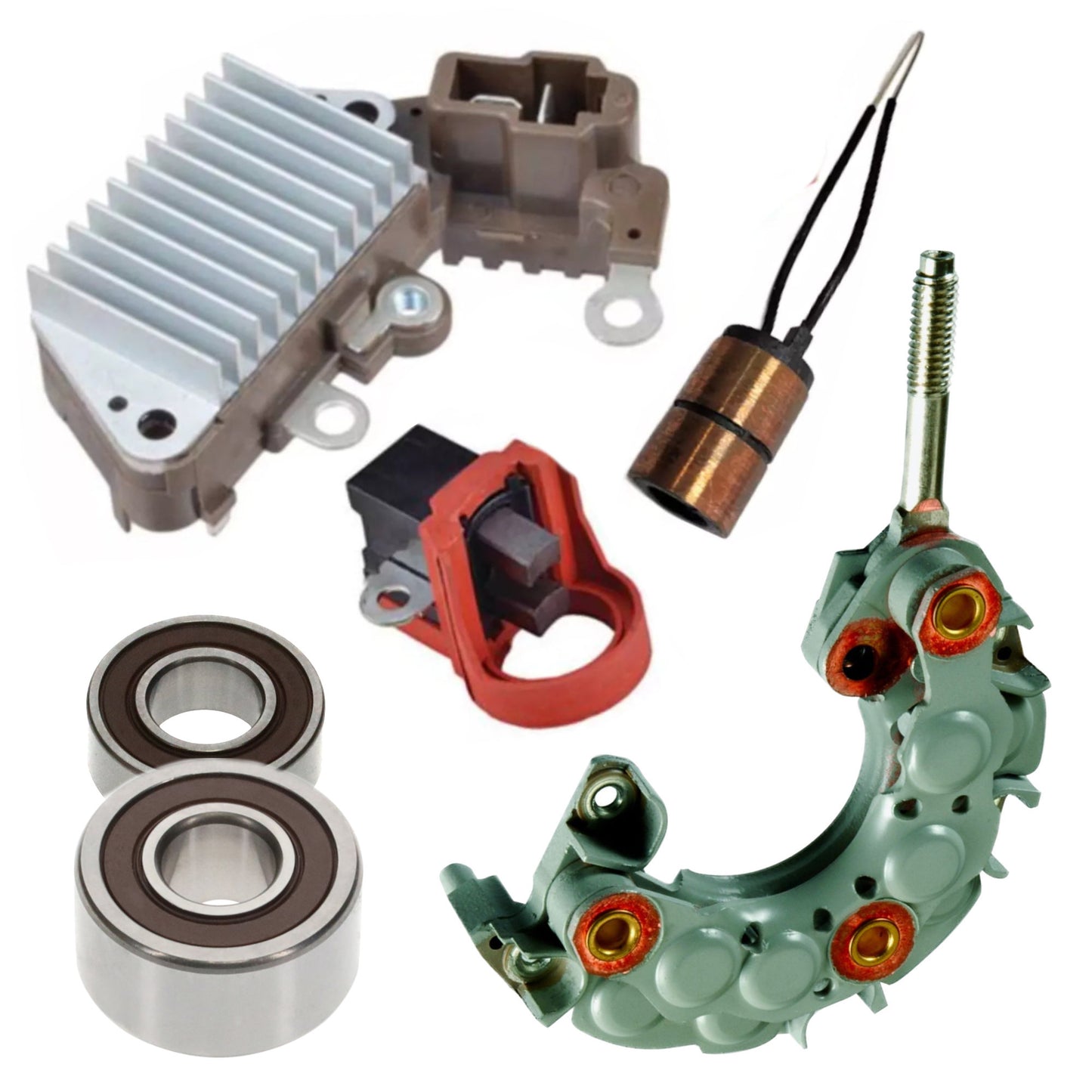 Alternator Rebuild Kit for : Denso 100211-4700, 100211-4701, 100211-4702, 100211-4703
John Deere RE42778, RE46006, RE72915, RE729151, SE501379, TY6760