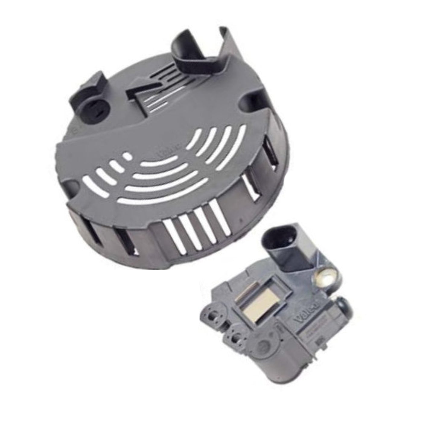 Valeo OEM Voltage Regulator with Brushes and Cover - 593944 for Valeo Alternator #s Valeo SG12B021, SG12B023, SG12B027, SG12B060