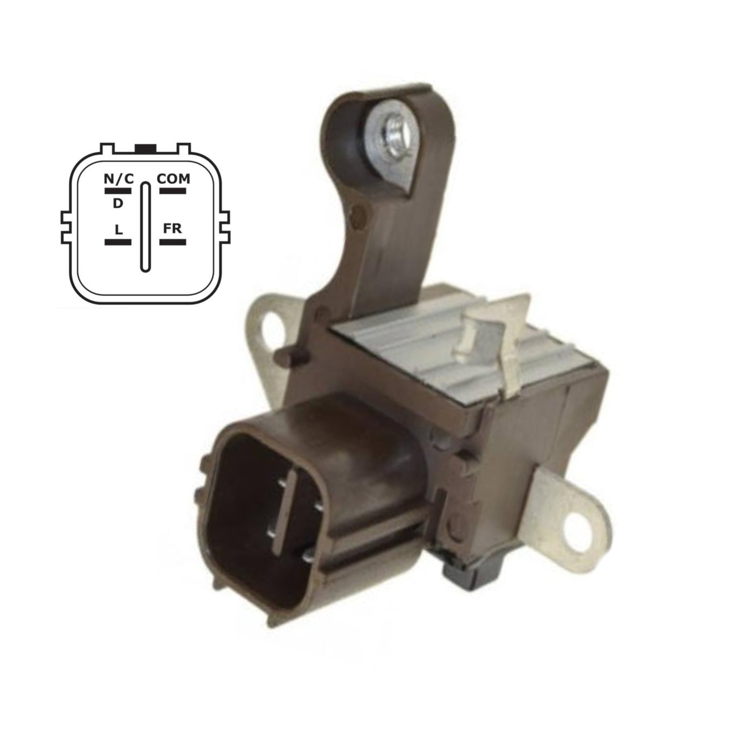 Voltage Regulator for Hyundai Kia 4 Terminal, NC-COM-L-FR, 12 Volt - IN6320