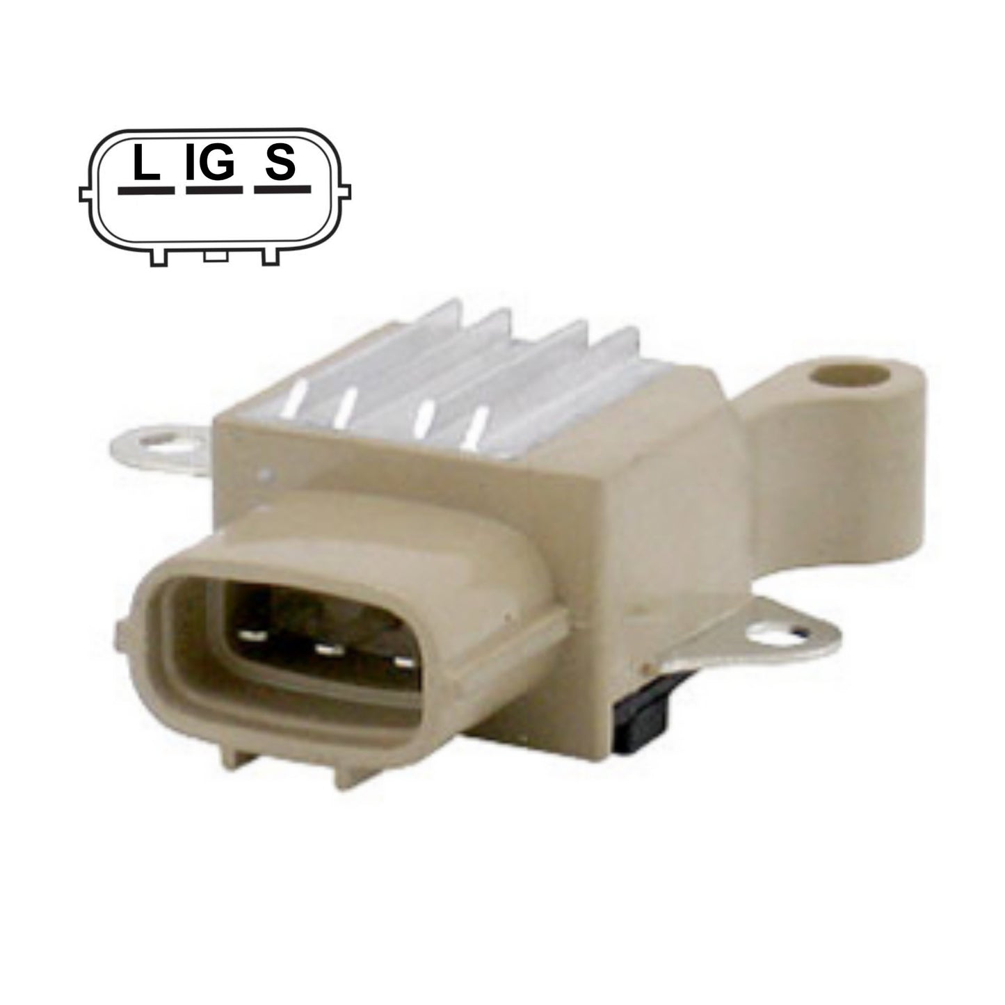 Voltage Regulator for Toyota Lexus S-IG-L, 3 Terminal - IN6002 for 104210-3040, 104210-3041, 104210-3042, 104210-3043, 104210-3120, 104210-3121, 104210-3122, 104210-3140, 104210-3141,