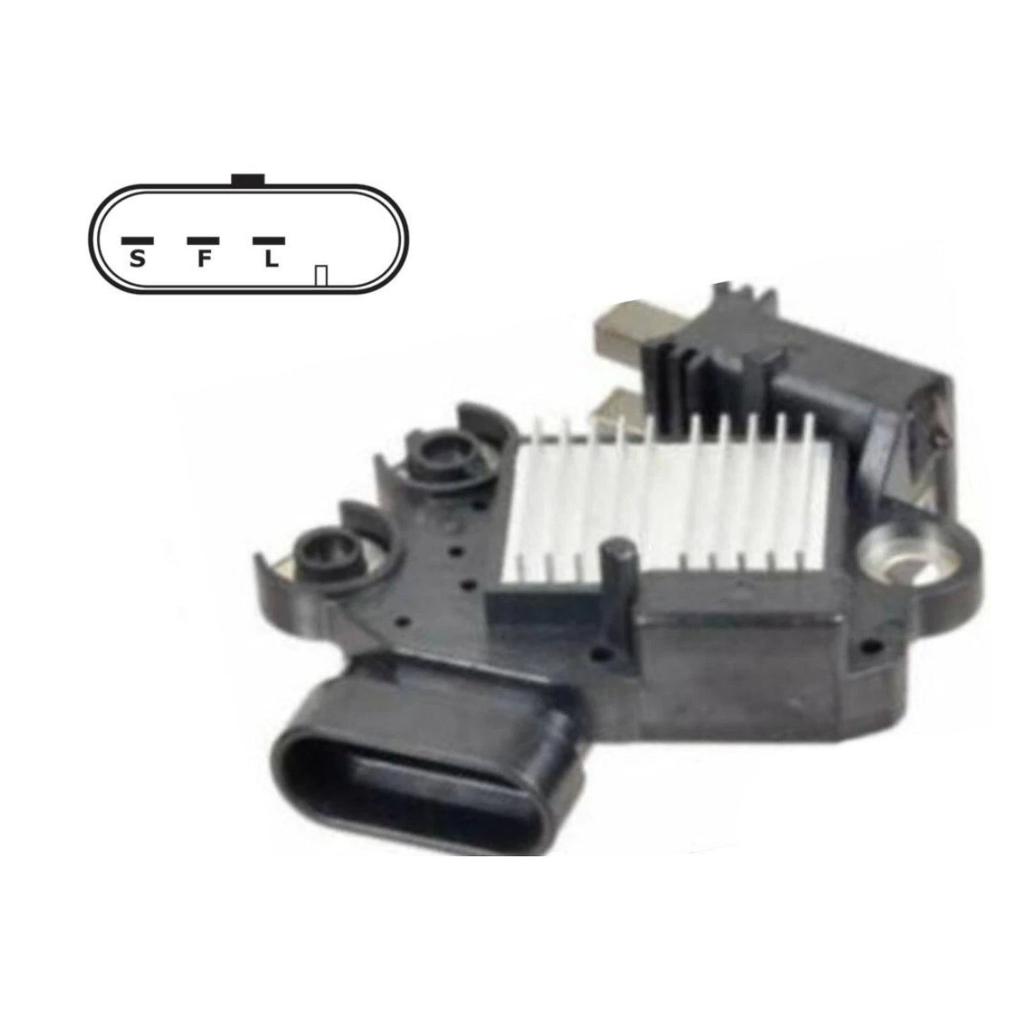 Voltage Regulator with Brushes for Valeo Valeo 2650073, SG10S029, SG10S035, SG10S037, SG12S029, SG12S035, SG12S056, SG12S071, SG12S074, TG15C013, TG15C014, TG15C046, TG15C047, TG15C051, TG15C052, TG15C089, TG15C090, TG15C107, TG15C108, TG15C139, TG15S010, TG15S011, TG15S051