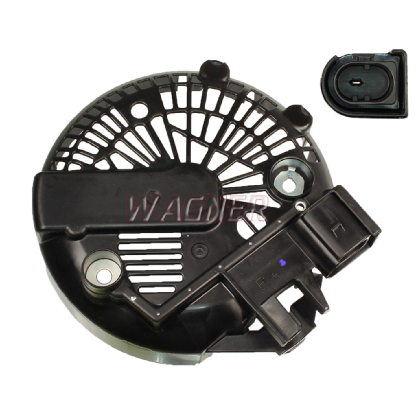 Alternator Cover 126mm OD, PLASTIC, HAS THE D SHAPE LIN PLUG MOLDED IN // Replaces: Valeo 599080 - W012-93N