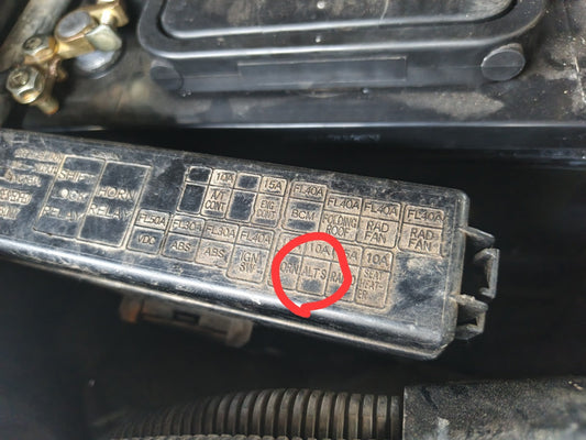 Infiniti G35 Blown 10 Amp ALT S Fuse causing overcharging
