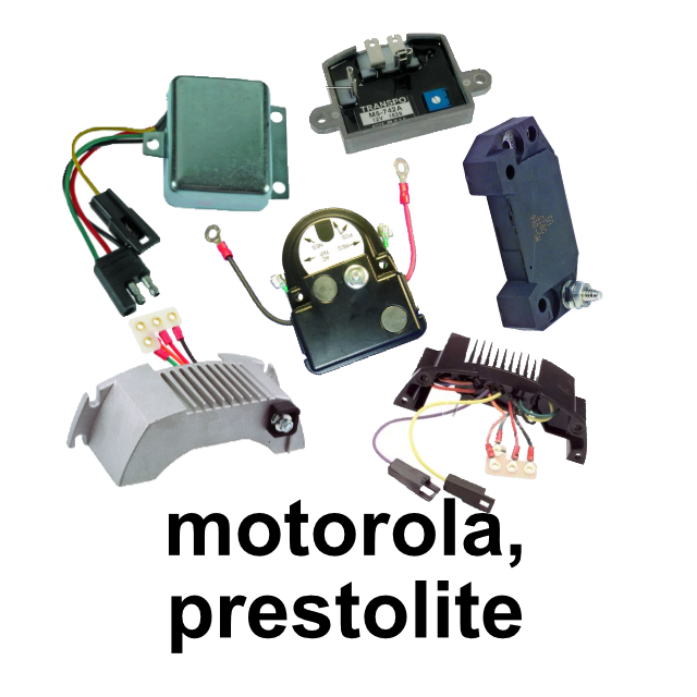 Voltage Regulators for Motorola, Prestolite built alternators for DYI rebuilding and repairing