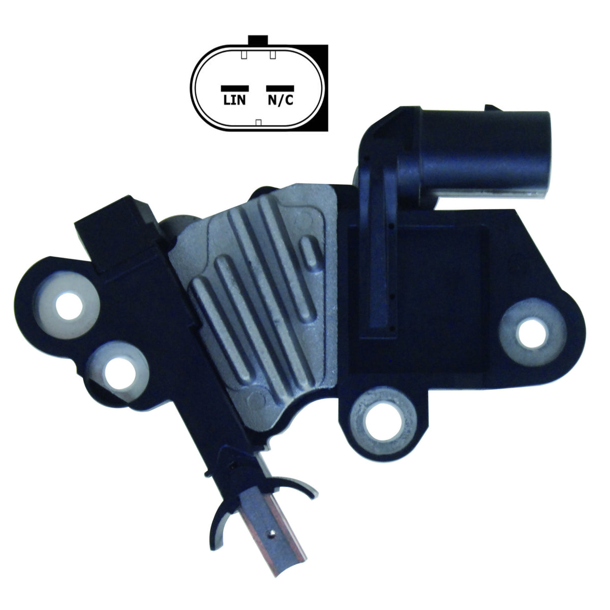 12V LIN Computer-Controlled Voltage Regulator with Brushes – Fits Mercedes-Benz & Bosch