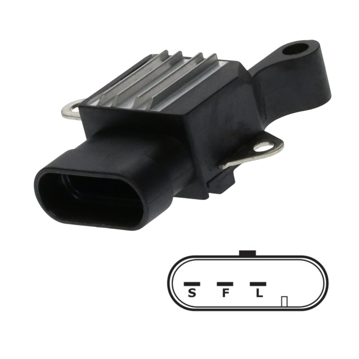 12V Voltage Regulator IN6003 for Denso | Replaces Denso 126600-0030, GM 25697765 & Lester 11035 / Denso 104210-3060, 104210-3070, 104210-3300, 104210-4540; GM 15145637, 25697765, 25697766, 25758348, 25759776, 84009369,