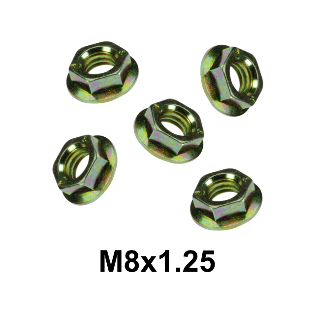 Nut, QTY 5, 1.25 x 12mm F x 4mm T B+ Post Nut 