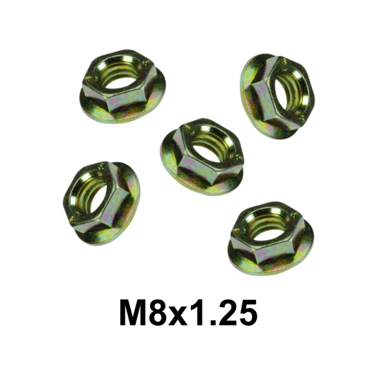 Nut, QTY 5, 1.25 x 12mm F x 4mm T B+ Post Nut 