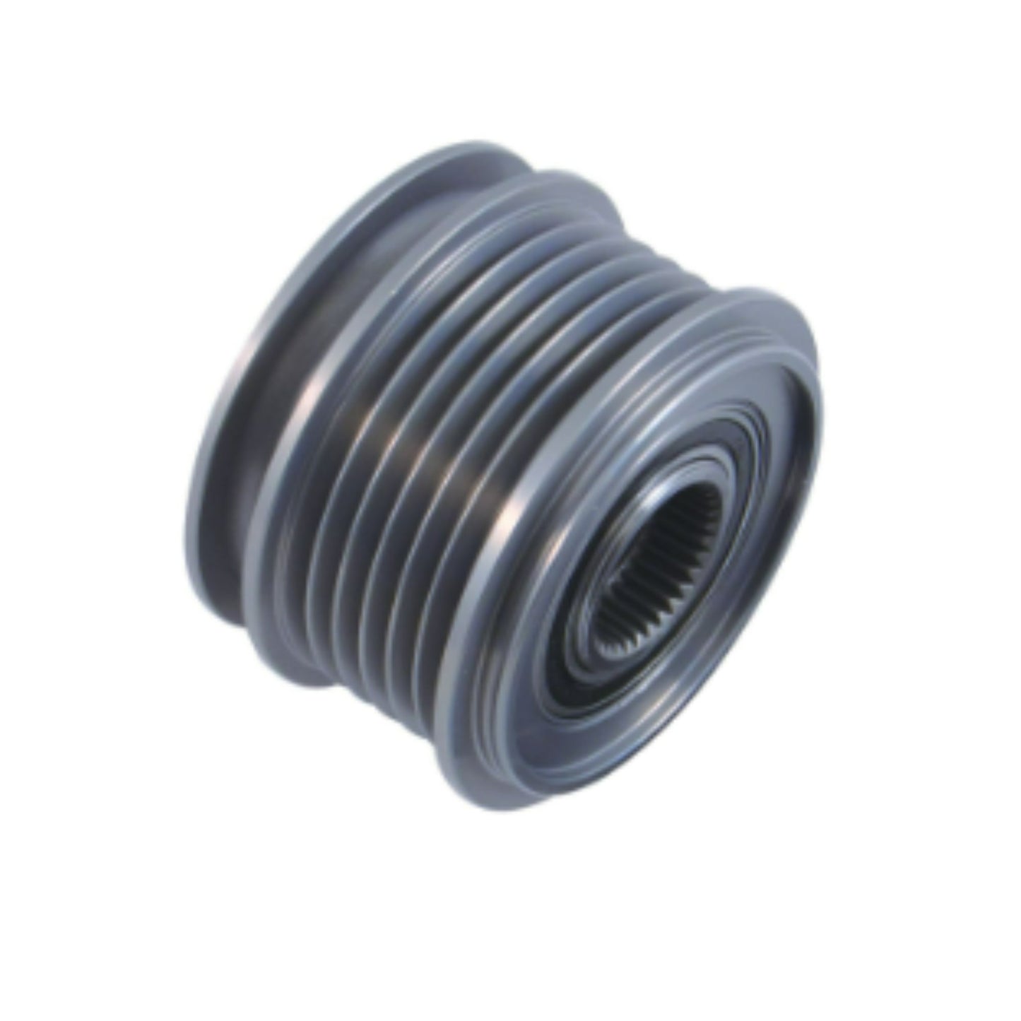 Alternator Pulley - Specifications: 6-Groove Clutch Pulley, for Bosch and Valeo IR/IF Alternators, CW, 21mm Belt x 56mm Rib OD x 17mm Bore, M16 Threads, 15.5mm from hub to center of 1st groove, OAP, 6 Groove // Replaces: Bosch F-00M-147-600, F-00M-147-737, F-00M-147-801, F-00M-599-534, F-00M-991-002, F-00M-991-122, F-00M-991-206, F-00M-991-284, Delphi 10493103, Ford 1469755, 6M21-10344-BA, Hitachi Astemo GD214998-1, , INA CA - Archived 535.0012.10, F-227628.04, F-227628.05, F-227628.06, F-227628.07, F-22762