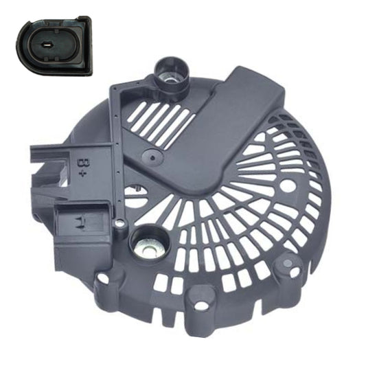 Alternator Cover 126mm OD, PLASTIC, HAS THE D SHAPE LIN PLUG MOLDED IN // Replaces: Valeo 599080 - W012-93N for Valeo FG15T045, FG17T010, FG18T125, FGN18T125, TG12C037, TG12C038, TG12C079, TG12C086, TG12C087, TG12C107, TG12C127, TG15C103, TG15C148, TG15C152, TG15C173, TG15C174, TG15C175, TG15C176;
