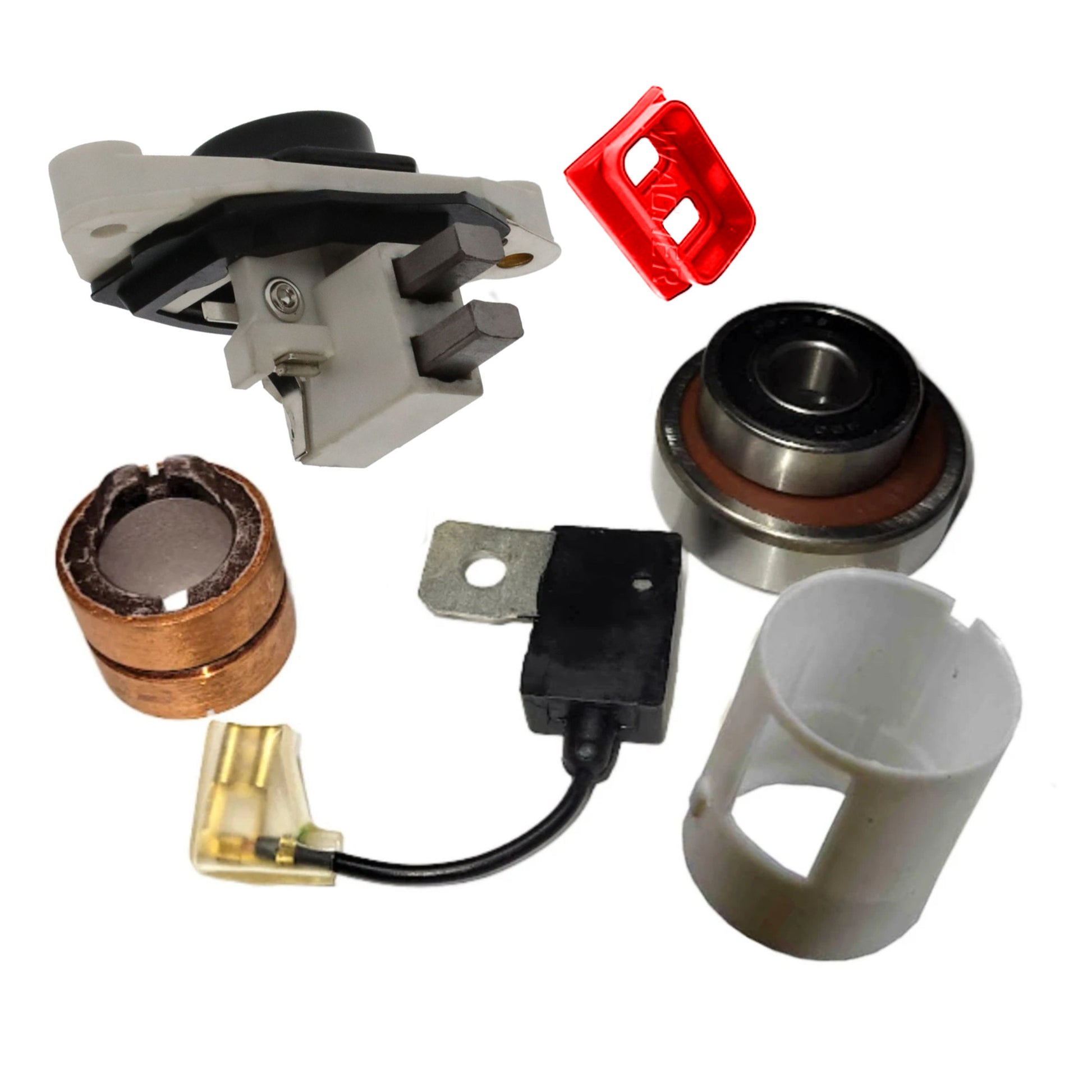 Alternator Rebuild Kit John Deere Tractors, Loaders, Skidders & Marine w/ AT175194 - 12159RK-A