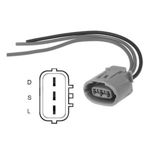Alternator Pigtail Harness Electrical Connector Lead, 3 Wire NC-IG-L - 9801319