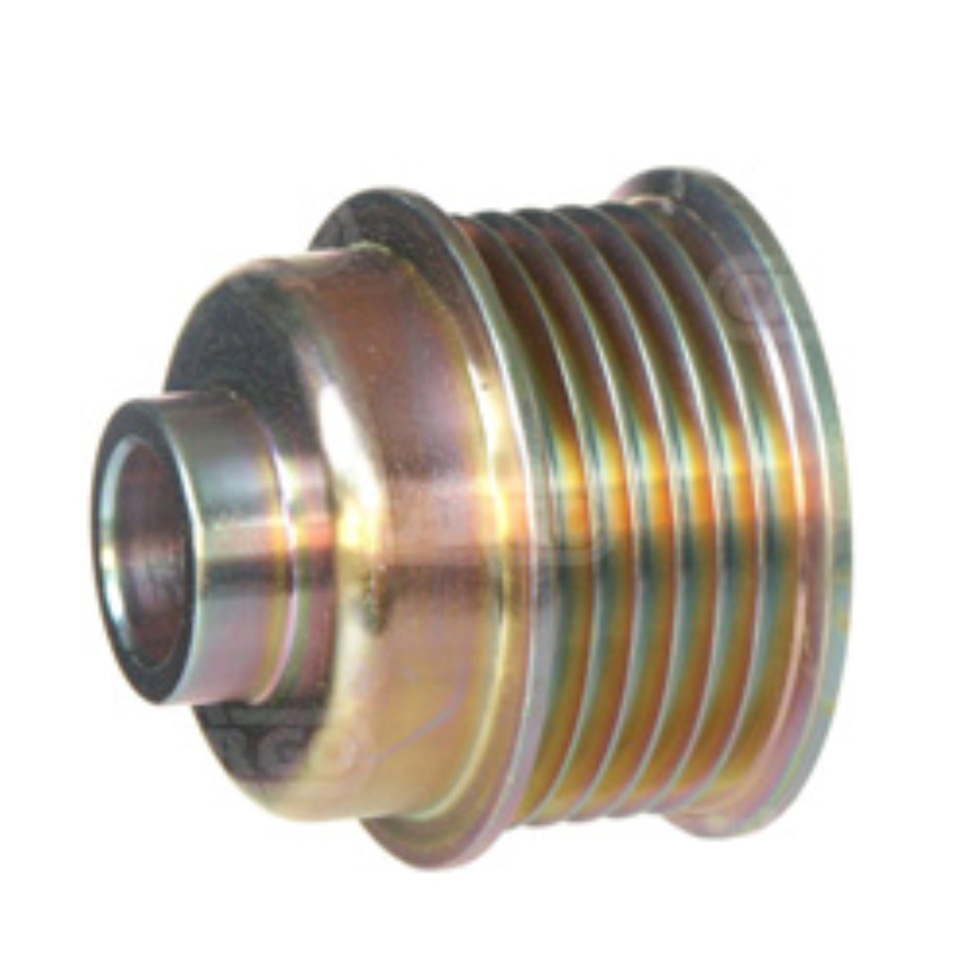 Alternator Pulley 6 Groove 49.80mm OD, 49.10mm Wide, 17mm Bore, 34.40mm Depth, 8.30mm Dist./back Replaces: 206-40012, 593602, 136937, 79083385 - 39304