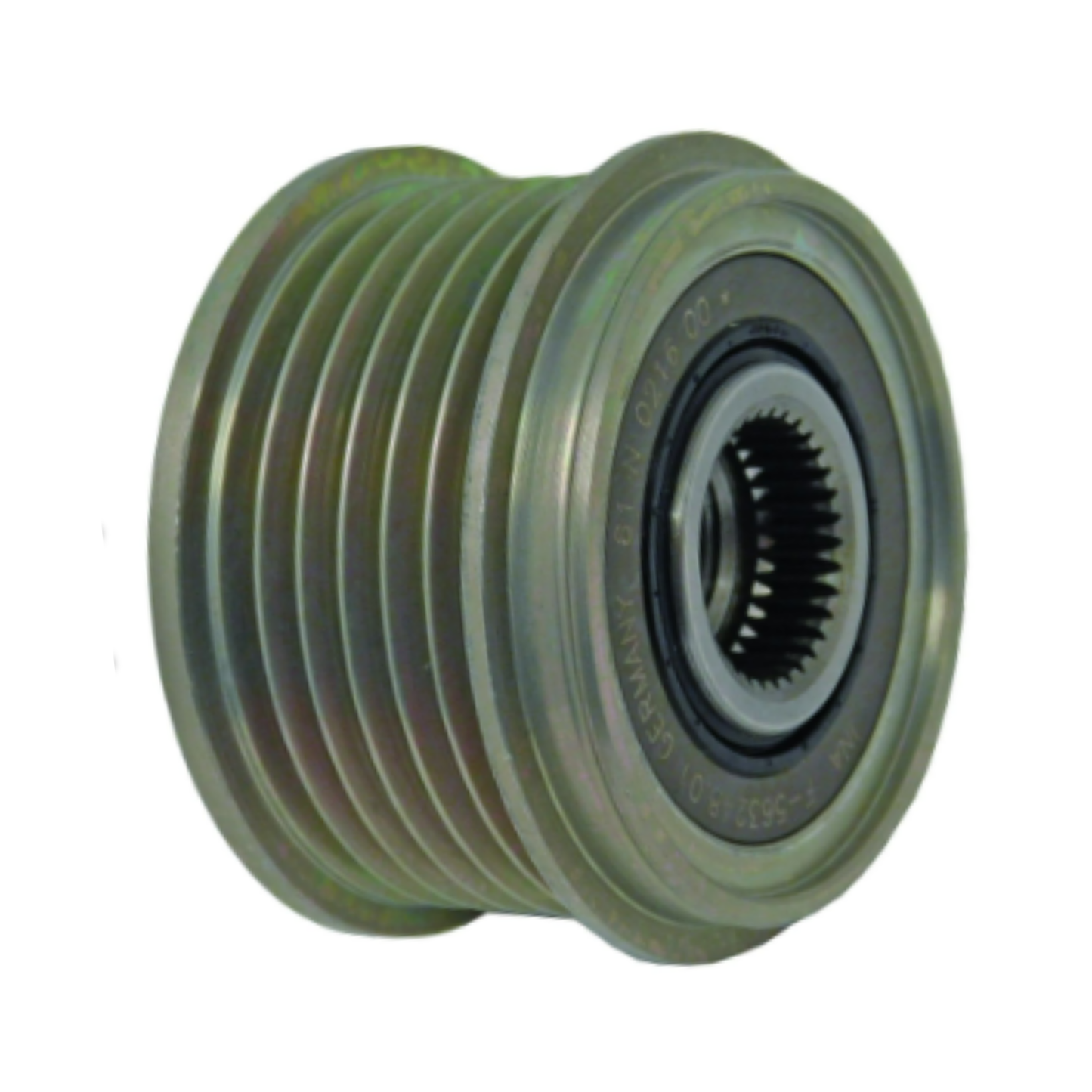 Alternator Pulley, 6 Groove Clutch Pulley 54mm OD - Replaces: IAT	38323, 39323 (OE Valeo), 39323A (Aftermarket), 39360 (Option), INA CA - Archived F-563248, F-563248.02, F-563248.1, F-563248.2, F-563248.3, F-570802.01, F-570802.02, F-570802.1, F-570802.2, Valeo 2605956, 588028, 595292, 599094 // Other 24-94284-3, 79083473, 79053478, 79083435 - W052-30N
