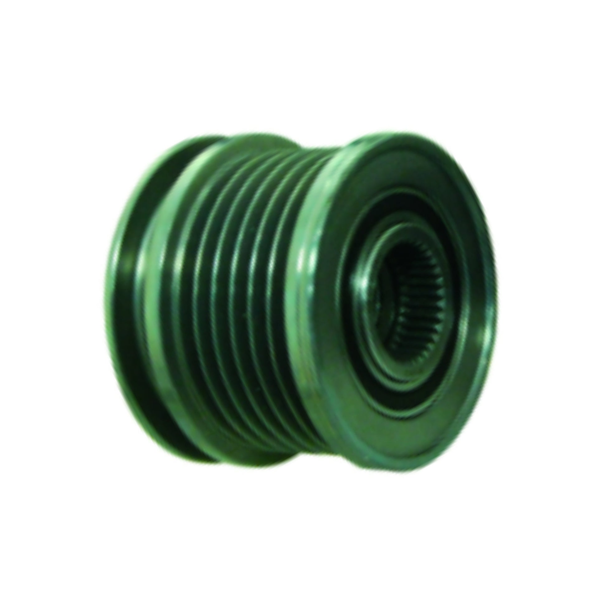 Alternator Pulley: 6-Groove Clutch Pulley, for Bosch Valeo Alternators, 49.5mm Rib OD x 17mm Bore, OAP // Replaces: Bosch 1-986-AE4-574, F-00M-147-876, F-00M-991-247, F-00M-991-287, F-00M-991-932, F-00M-A47-723, F00M147876, F00M991247, F00M991287, F00M991932, F00MA47723, INA CA - Archived F-551406, F-551406.01, F-551406.02, F-551406.03, F-551406.04, F-551406.05, F-551406.07, F-551406.08, F-551406.1, F-551406.2, Valeo 2604787, 588016, 599248, Volkswagen Audi 03G-903-119B, 045-903-119, 