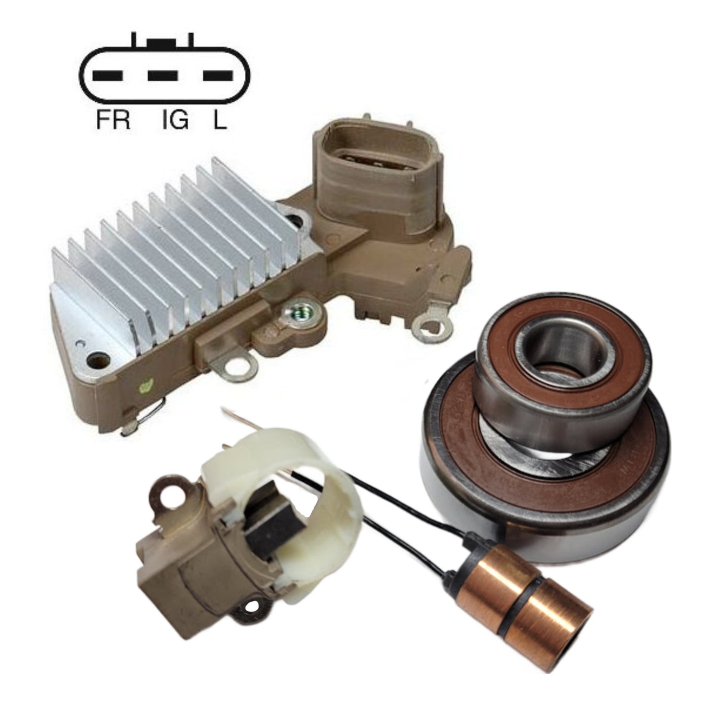Alternator Rebuild Kit 02-08 Mini Cooper S 102211-2230 102211-2231 102211-2232 102211-2233 102211-2234 - 11049RK-A
