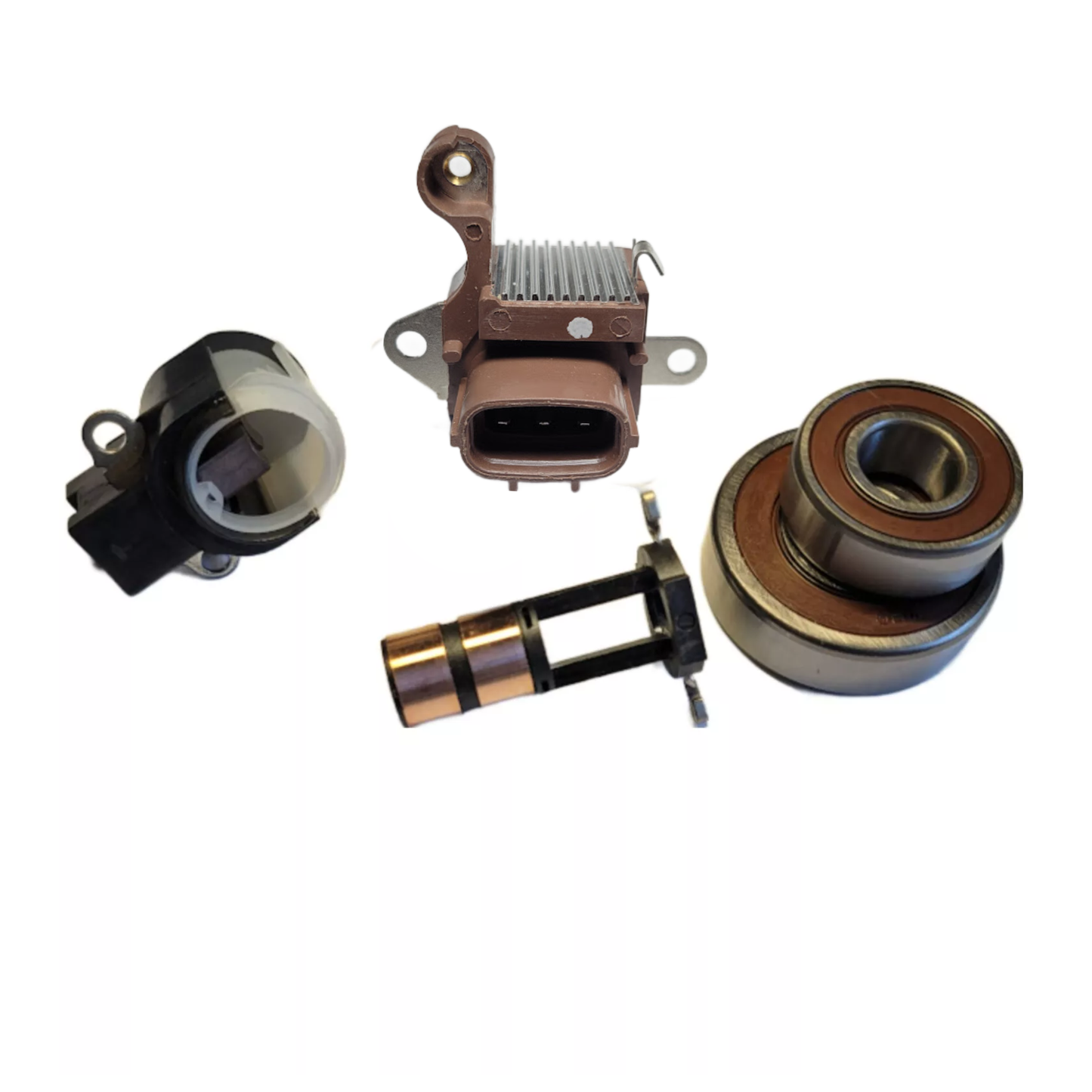 Alternator Rebuild Kit 04-11 Maserati Quattroporte -Regulator, Brushes, Bearing, Sliprings 104210-1620, 104210-1621, 104210-3960, 104210-2230, 104210-1020, 104210-4170 - 21594RK-A