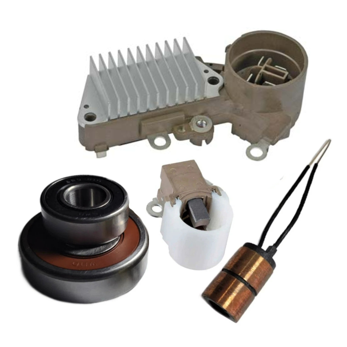 Alternator Rebuild Kit 1994-1995 Acura Integra 1.8 Regulator Brushes Bearings Sliprings - 13529RK-A