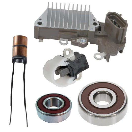Alternator Rebuild Kit 1998-2002 Land Cruiser LX470 Regulator Bearings Brushes - 13856RK-A Regulator, Brushes, Sliprings, Bearings - Ships Fast from Texas!