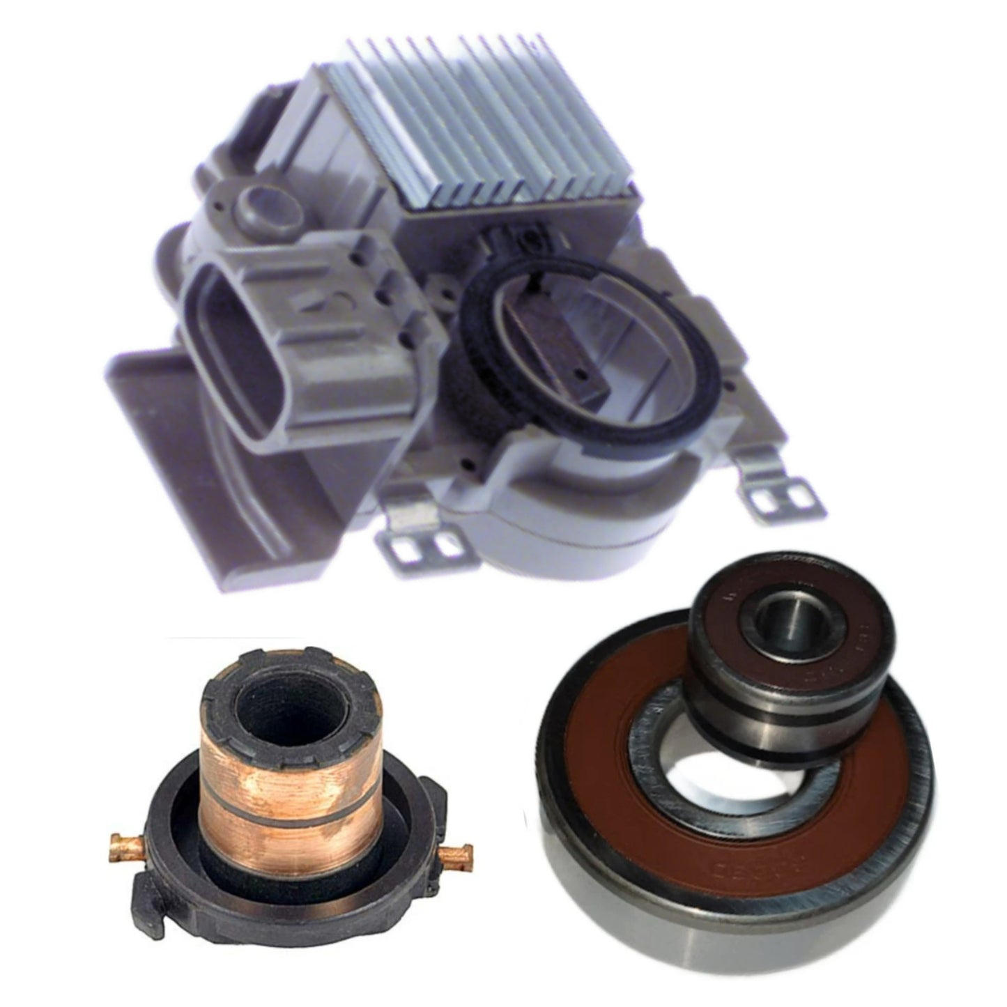 Alternator Rebuild Kit 2003-2005 Forester 2.5L, 2005 Impreza 2.5L EJ253, 2000-2004 Legacy Outback 2.5L - Mitsubishi A002TB2891, A002TB2891ZC, A2TB2891, A2TB2891ZC, Saab 32-00-6062, Subaru 23700-AA370, 23700-AA37A, 23700-AA37AR1 - 13889RK-A
