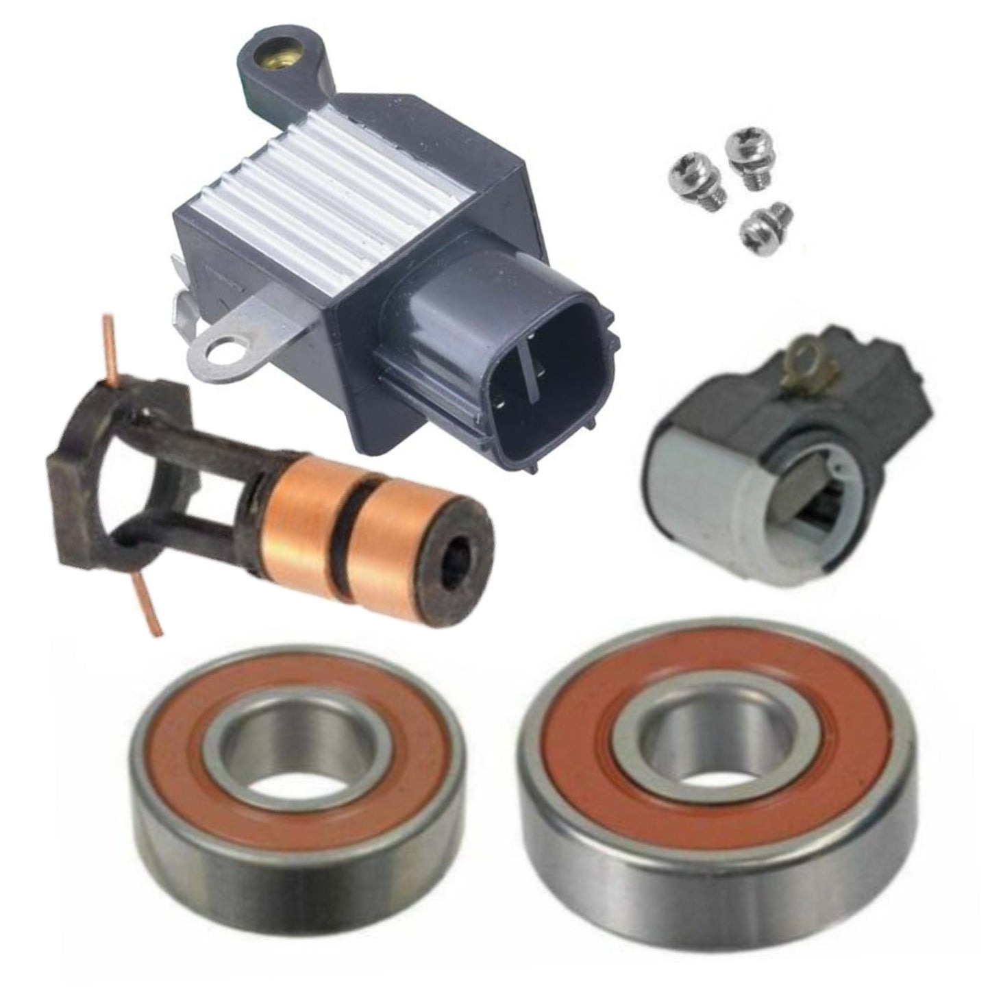 Alternator Rebuild Kit 2006-2008 Toyota RAV4 3.5L 150 Amp - 11323RK-A - Denso 104210-2091, 104210-2092, 104210-2090, 104210-4750 Toyota 27060-31102, 27060-31100, 27060-31101, 27060-31101-84 