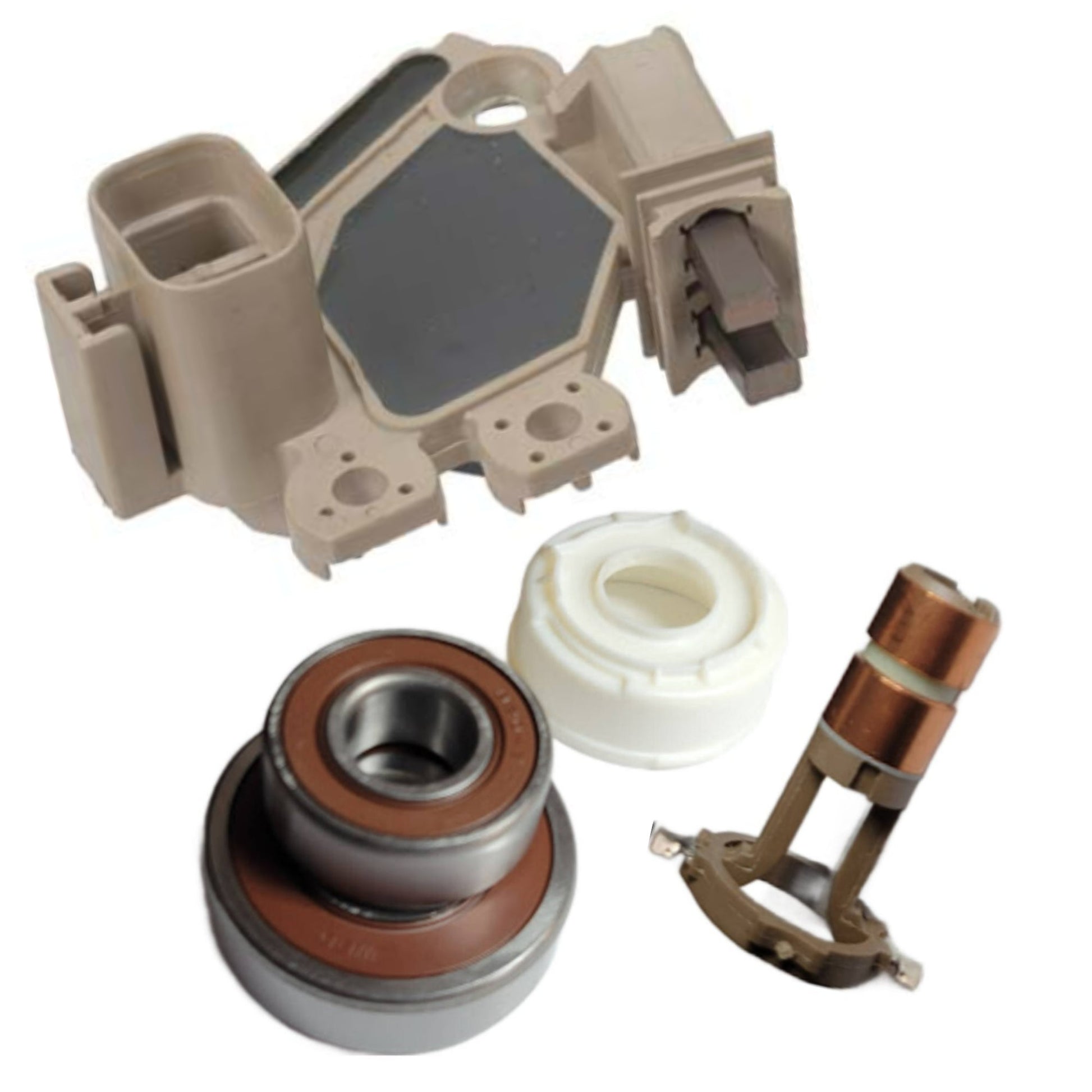 Alternator Rebuild Kit 2006-2009 Accent Rio Sportage.. with 90 Amp Valeo 2655023, A0002655023, 439651, 600044, 440103, TA0002656006, TG9S018, 439651, 440103, A655023A
 - 11011RK-A