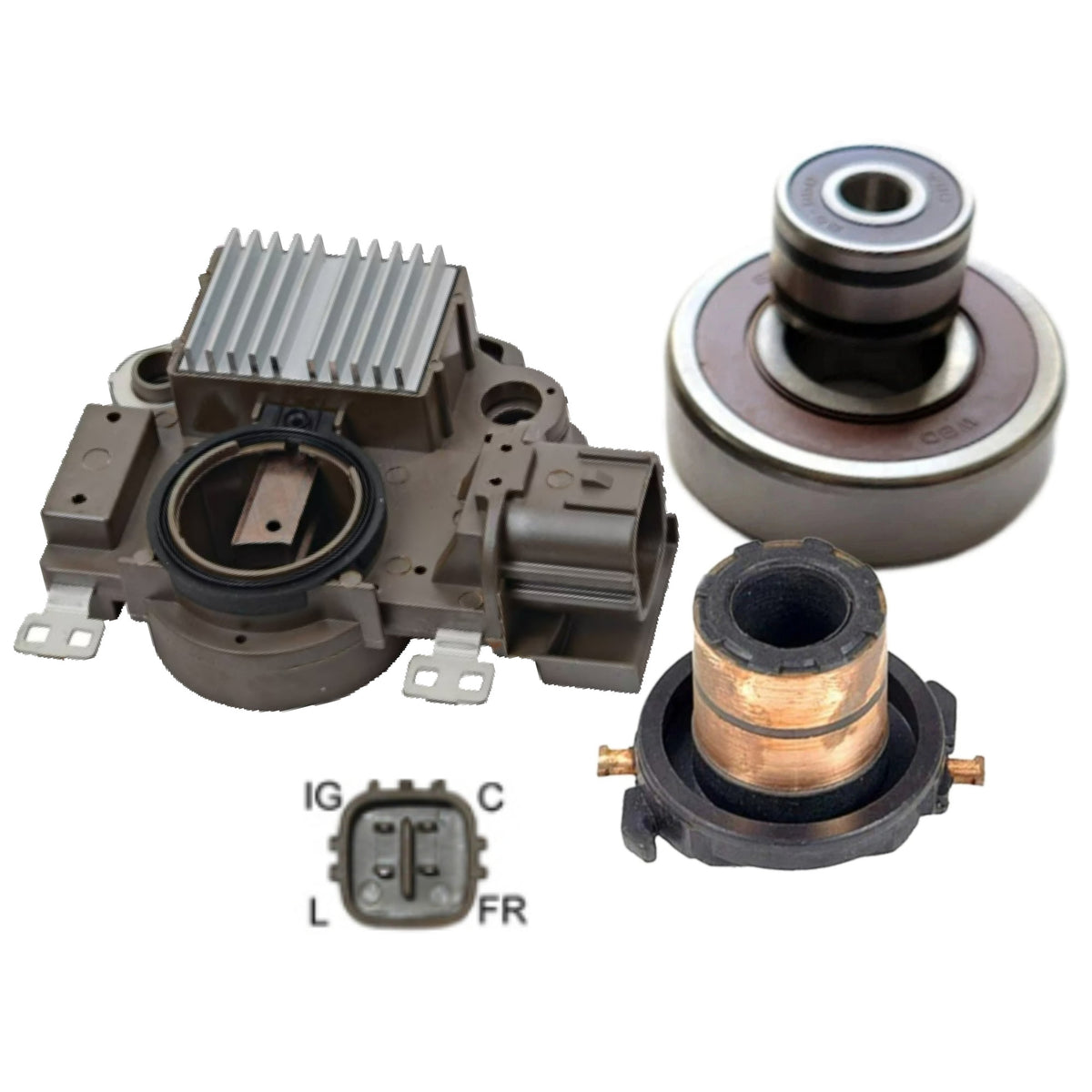 Alternator Rebuild Kit 2006-2011 Honda Civic 1.8L Honda 31100-RNE-A01, 31100-RNE-A010M2, AHGA75, 31100-RNA-A01, 31100-RNA-A012-M2, 31100-RNA-A01RM, AHGA67 