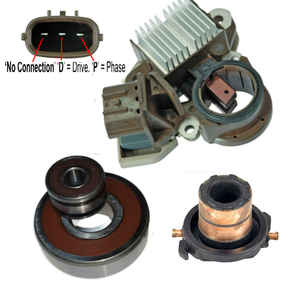 Alternator Rebuild Kit 2012-2013 Mazda 3 2.0L A2TJ1591 - 11635RK-A