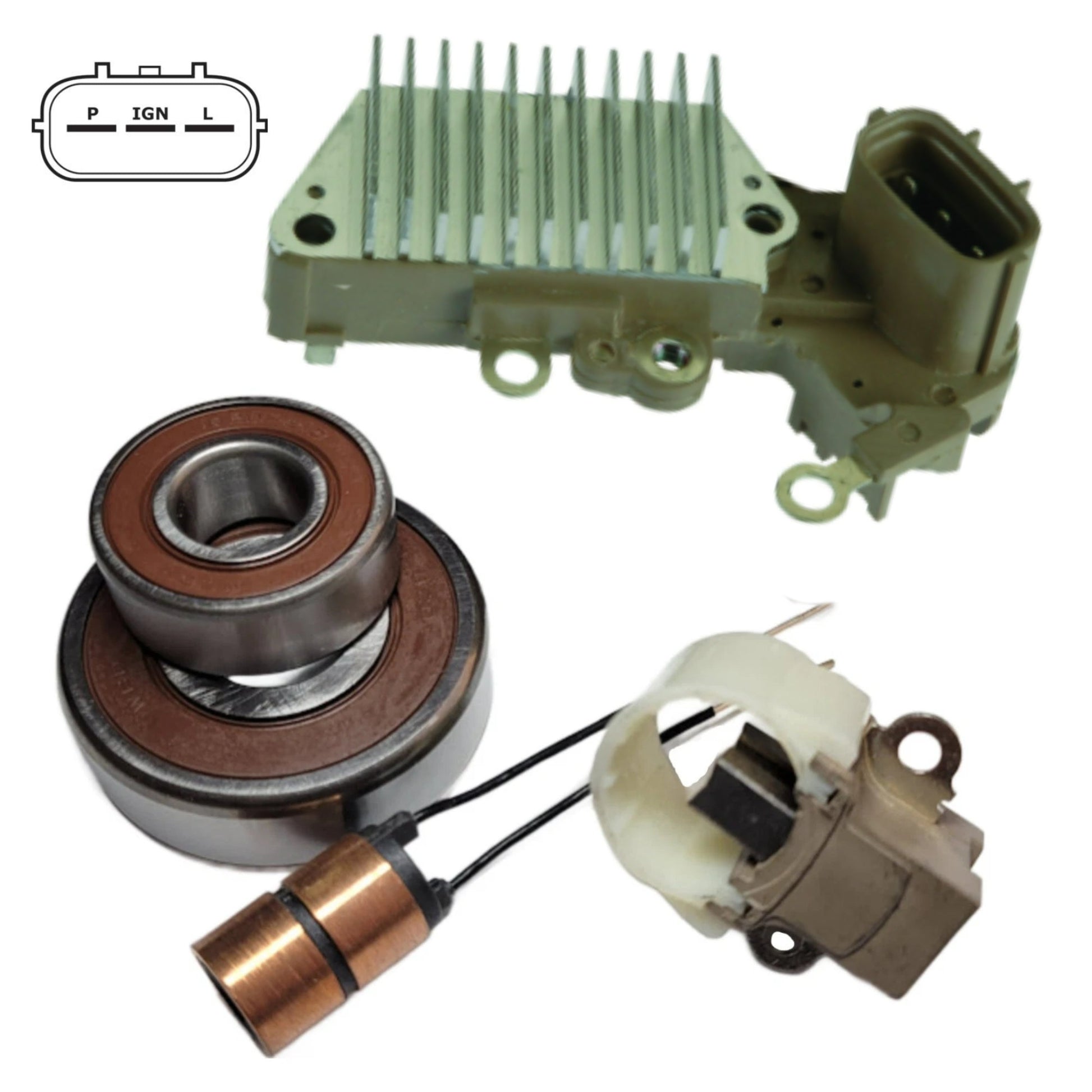 Alternator Rebuild Kit Caterpillar Wheel Loader 902 906 1998-2008 102211-1820 146-26145 - 12471RK-A