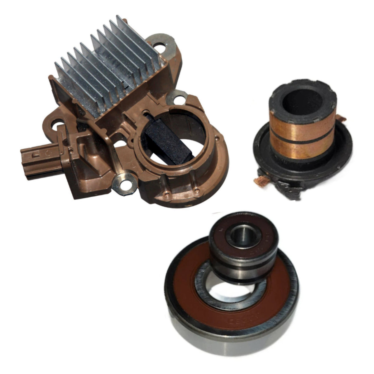 Alternator Rebuild Kit: Regulator, Bearings, Brushes, Sliprings - 2013-2015 Acura ILX, 2012-2015 Civic, 2016-2018 HR-V A5TJ0191  | Ships fast from Texas!