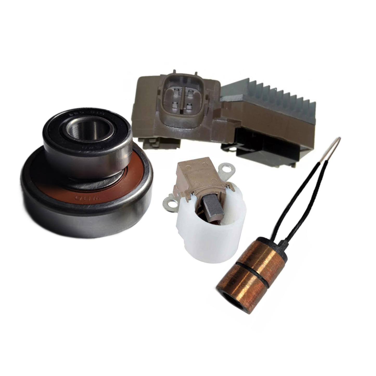 Alternator Rebuild Kit for 2006-15 Yaris, 2005-16 Tacoma 2.7L - 104210-8110, 104210-8180, 104210-8230, 104210-8232, 104210-840, 104210-8400, 104210-8401, 104210-8590, 104210-8591IN3054RK-A
