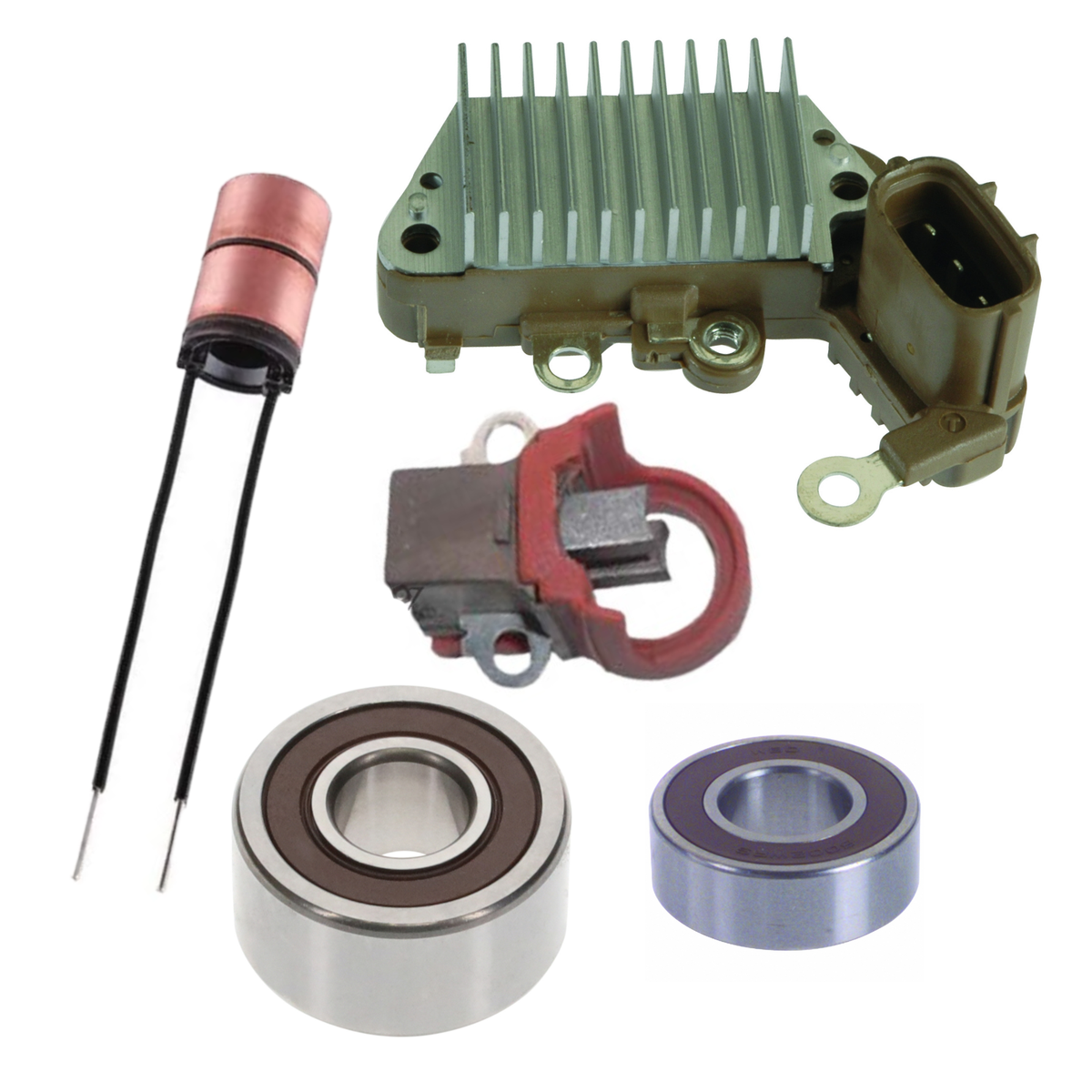Alternator Rebuild Kit for Caterpillar Backhoes, Loaders & Tractors w/105-2811, 0R4327 & Denso 101211-2240