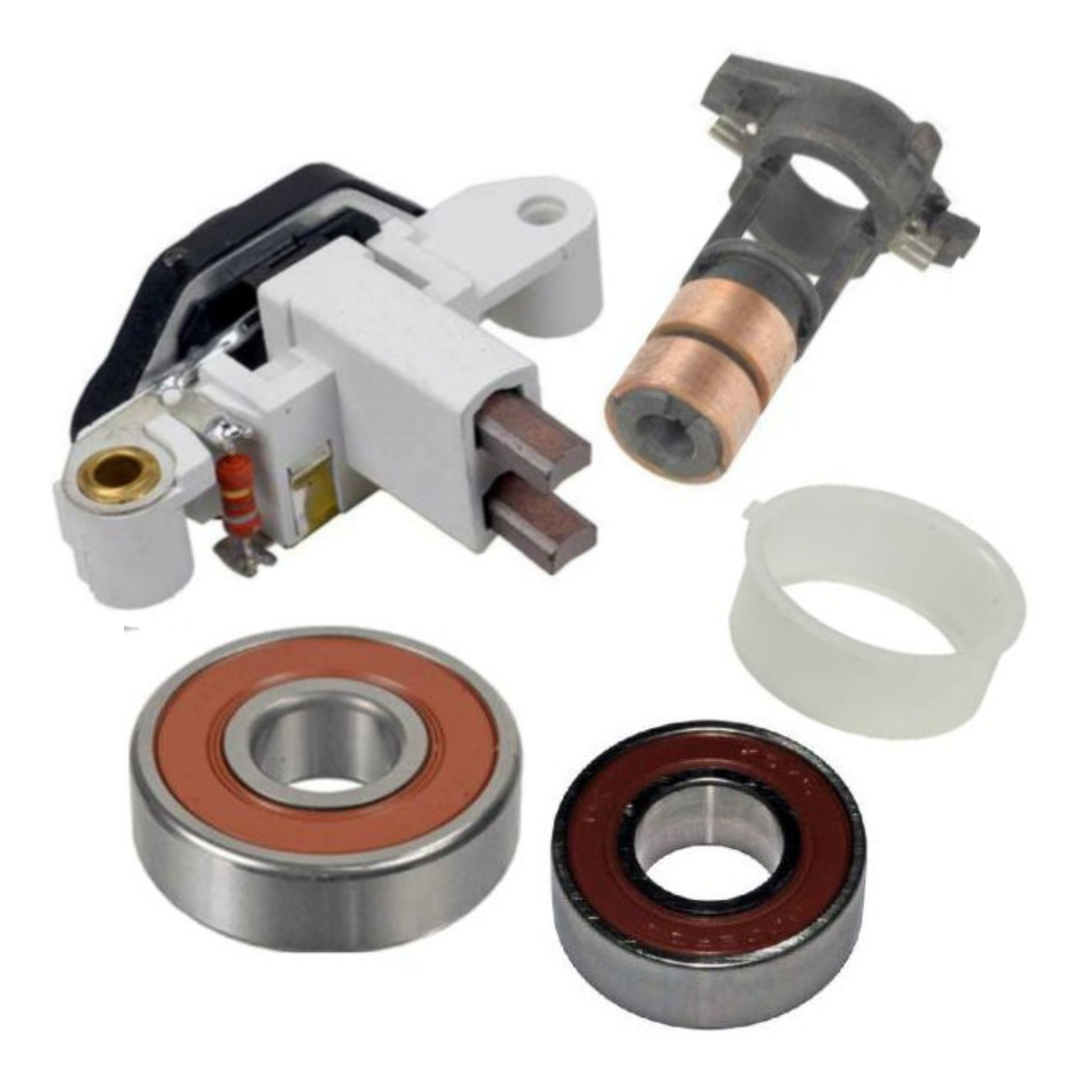 Alternator Rebuild Kit for Mercedes C230 E420 S320 S420 SL320 with 115 Amp Bosch 0123510023, 0123510059, 0123510066 - 13797RK-A