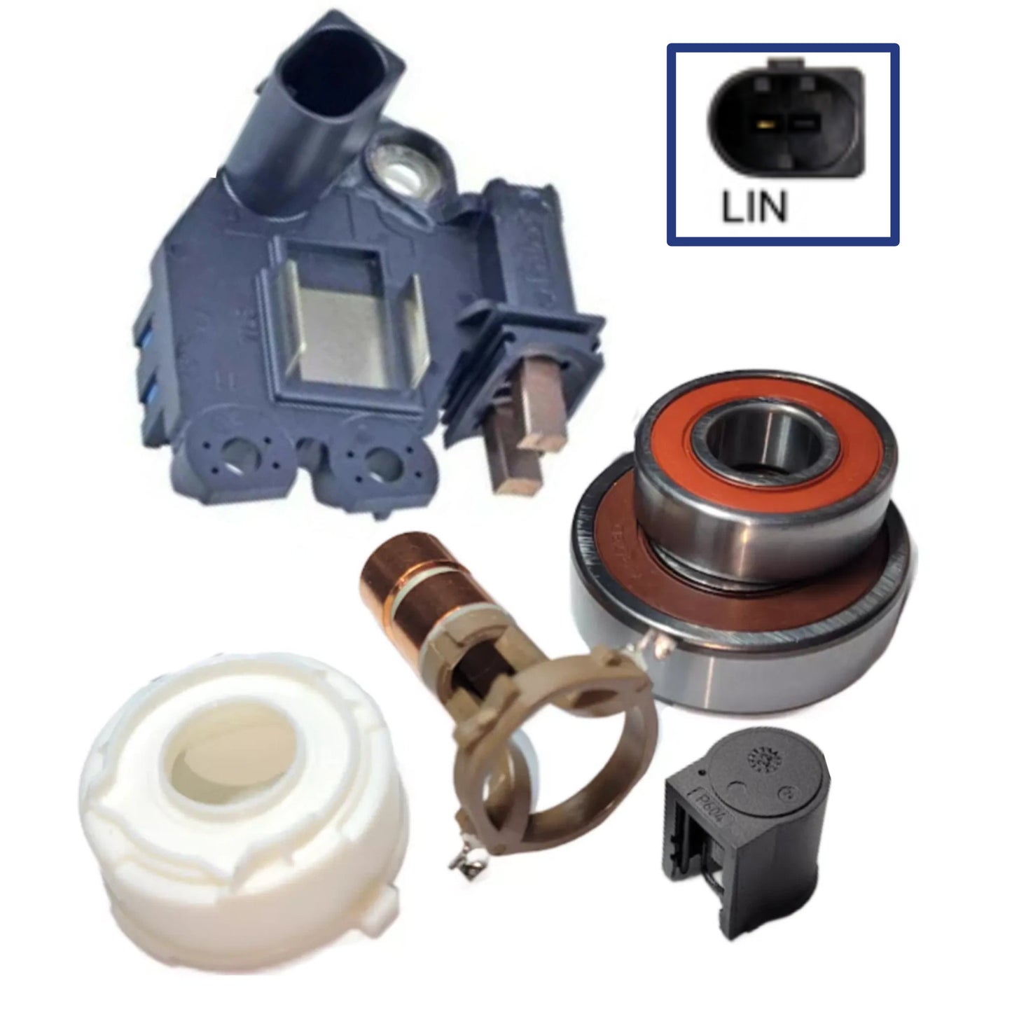 Alternator Rebuild Kit for Mercedes ML350 GL350 w/220A Valeo FG23S048 FGN23S048 - 21487OERK-A