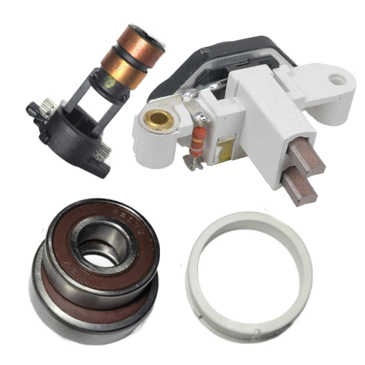 Alternator Rebuild Kit: Regulator Brushes Bearings Sliprings - Mercedes ML430 ML500 ML55 AMG w150A Bosch 0123520012 0123520013 - 13792RK-A