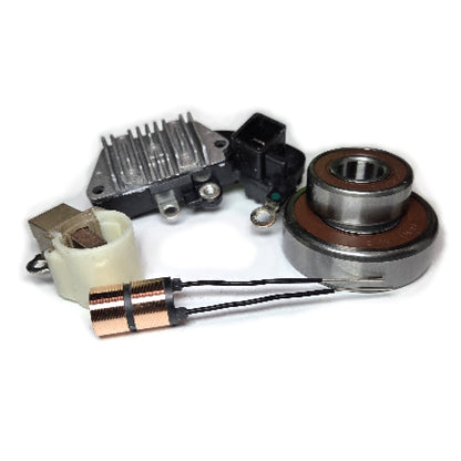Alternator Voltage Regulator, Bearings, Brushes, Sliprings Kit for 1991-1992 Volvo 2.3L with Denso