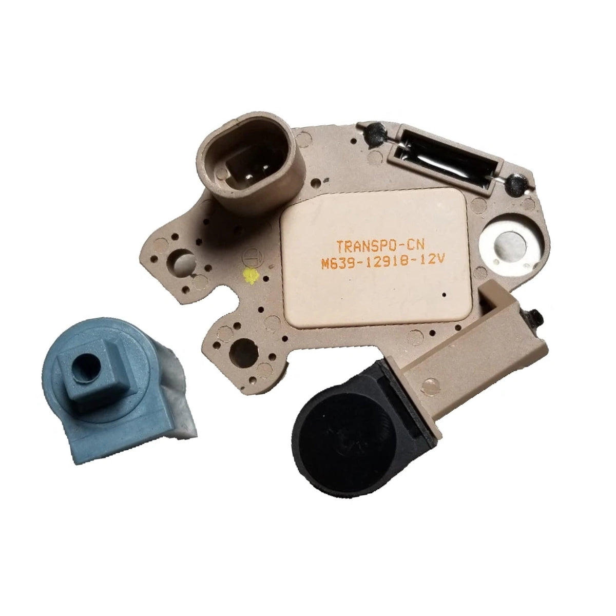 Alternator Voltage Regulator with Brushes 12 Volt, 'D+' 'L' Terminals, Tennant Volvo-Penta Valeo A0002655299, A0002655300, A0002655301, A0002655477