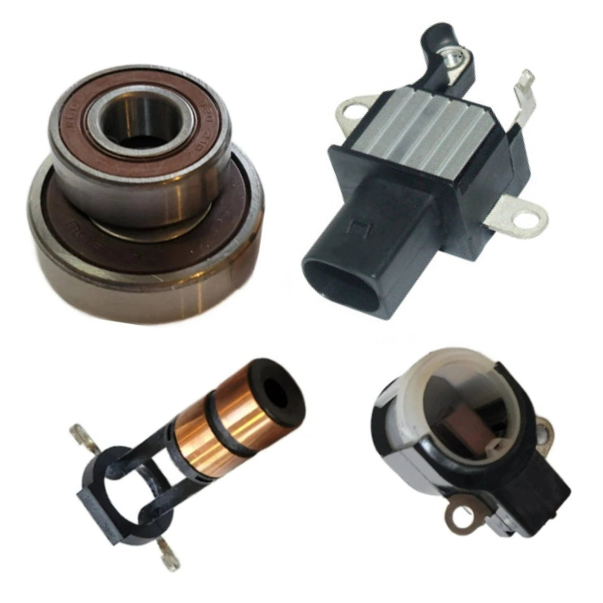 Alternator regulator bearings sliprings brush holder assembly Kit for Lexus IS300, NX200t, NX300, RC300 with Denso 104211-8860, 104211-8861