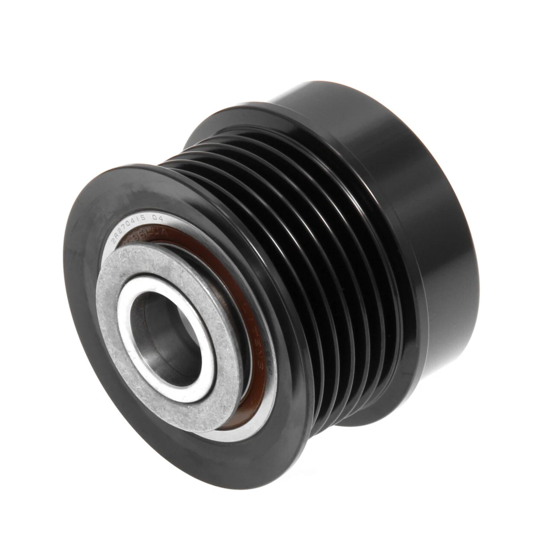 Decoupler Pulley 6GRV52, 6 GROOVE, CW, Litens, OEM, 17mm BORE, 52mm OD, 46.5mm W, 11mm DEEP, 14x1.5 THREAD, 22mm BELT, 9mm TO FIRST GROOVE // Replaces Chrysler 04627695AA, DENSO 021040-2360, IAT 391076, JN 206-52040, Litens 920051, Unknown 3515 0797 (?sub W055-127N W055-132N)- W055-164N