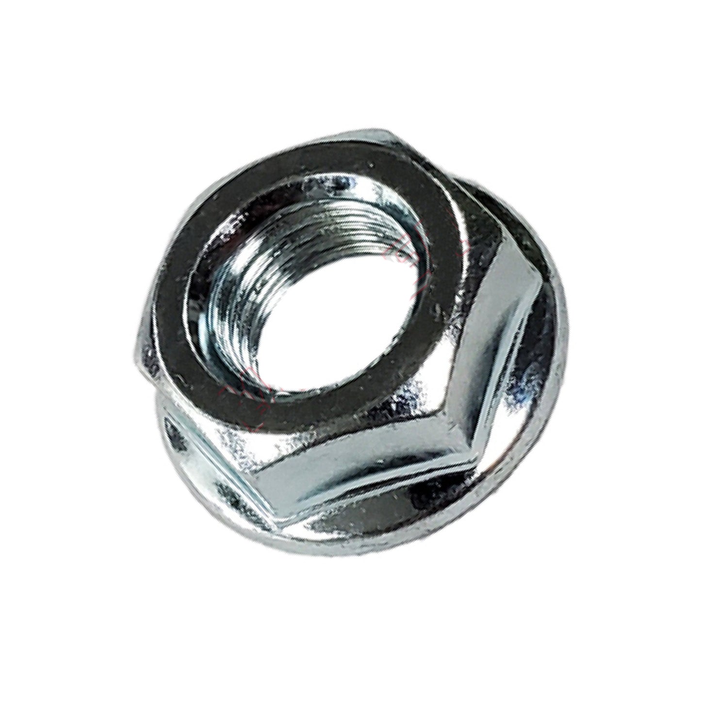 Flanged Nut M14 x 1.5 CCW THREAD, Reverse Thread, 22mm HEX - W115-248