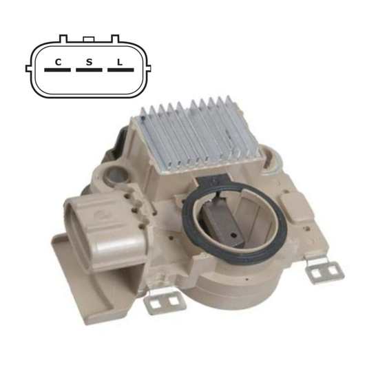 Voltage Regulator with Brushes on 2001-2010 Subaru, 3 Terminal C-S-L - IM472