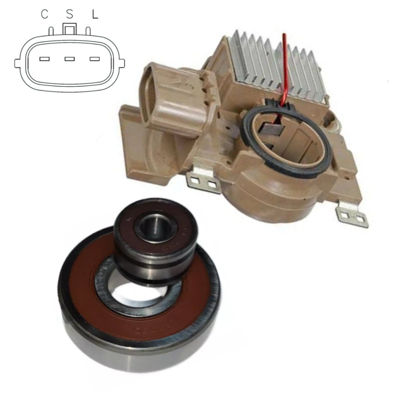 Alternator Rebuild Kit 2001-2005 Subaru Outback 3.0L 100 Amp A3TB1891, 23700-AA401 - 13888RK-A