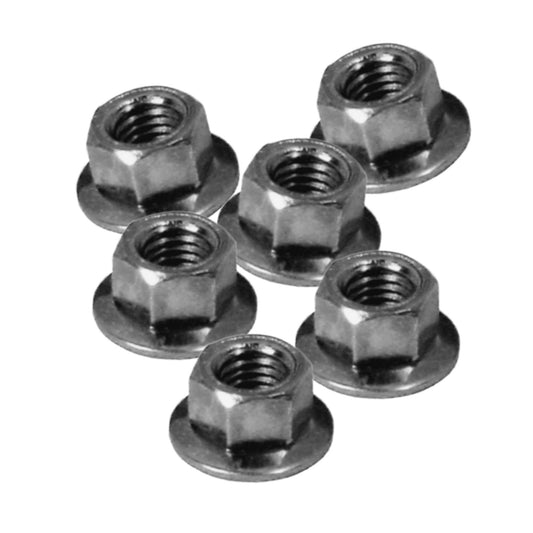 6 x Nuts, M5x0.8 with Attached Washer - Specifications; M5 x 0.8 x 8mm Drive Size x 4.5mm T, Attached conical washer, Thickness 4.5mm,  Thread M5 X 0.8, M5-0.8 // Replaces  Denso 949056-0990, 949056-2480, 949056-2481, 949056-4910,  