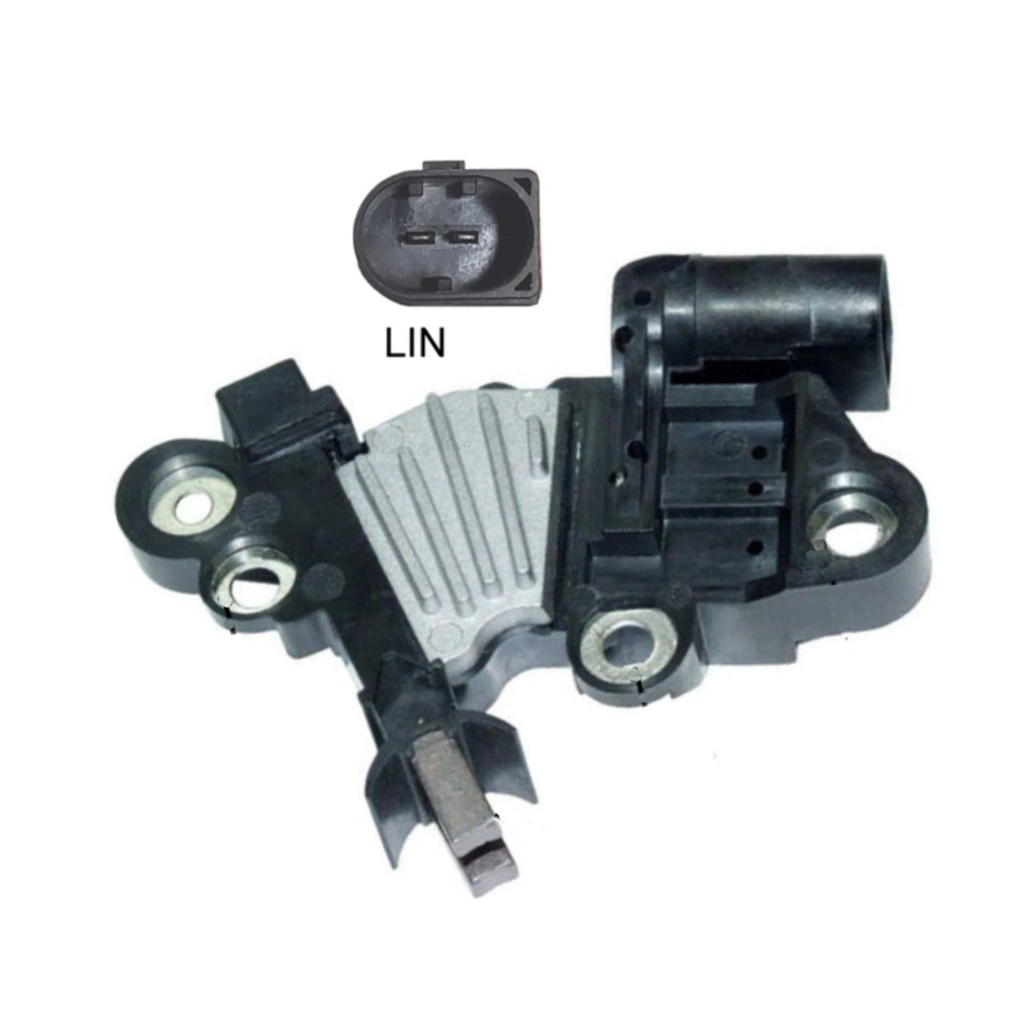 OEM Genuine Bosch Voltage Regulator with Brushes for Mercedes - 1986AE0040 
